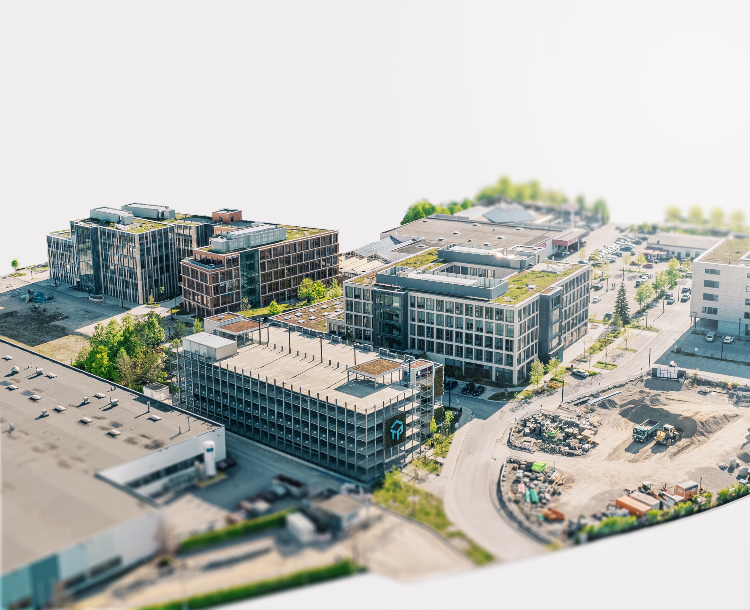 TONI Park, Augsburg, Mietflächen, Bürogebäude, High-Tech, IT-Unternehmen, Grünanlagen, Serviceleistungen